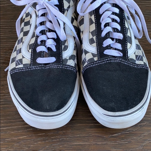 Vans primary check old skool sneakers black white - Picture 2 of 9